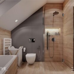 Mała łazienka na poddaszu z prysznicem: Praktyczne rozwiązania i inspirujące pomysły